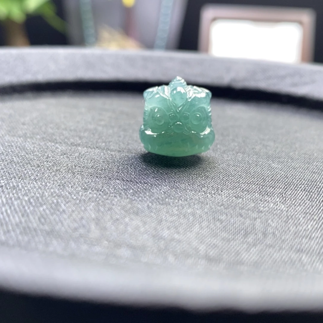 翡翠未镶嵌手链卡14醒狮珠子