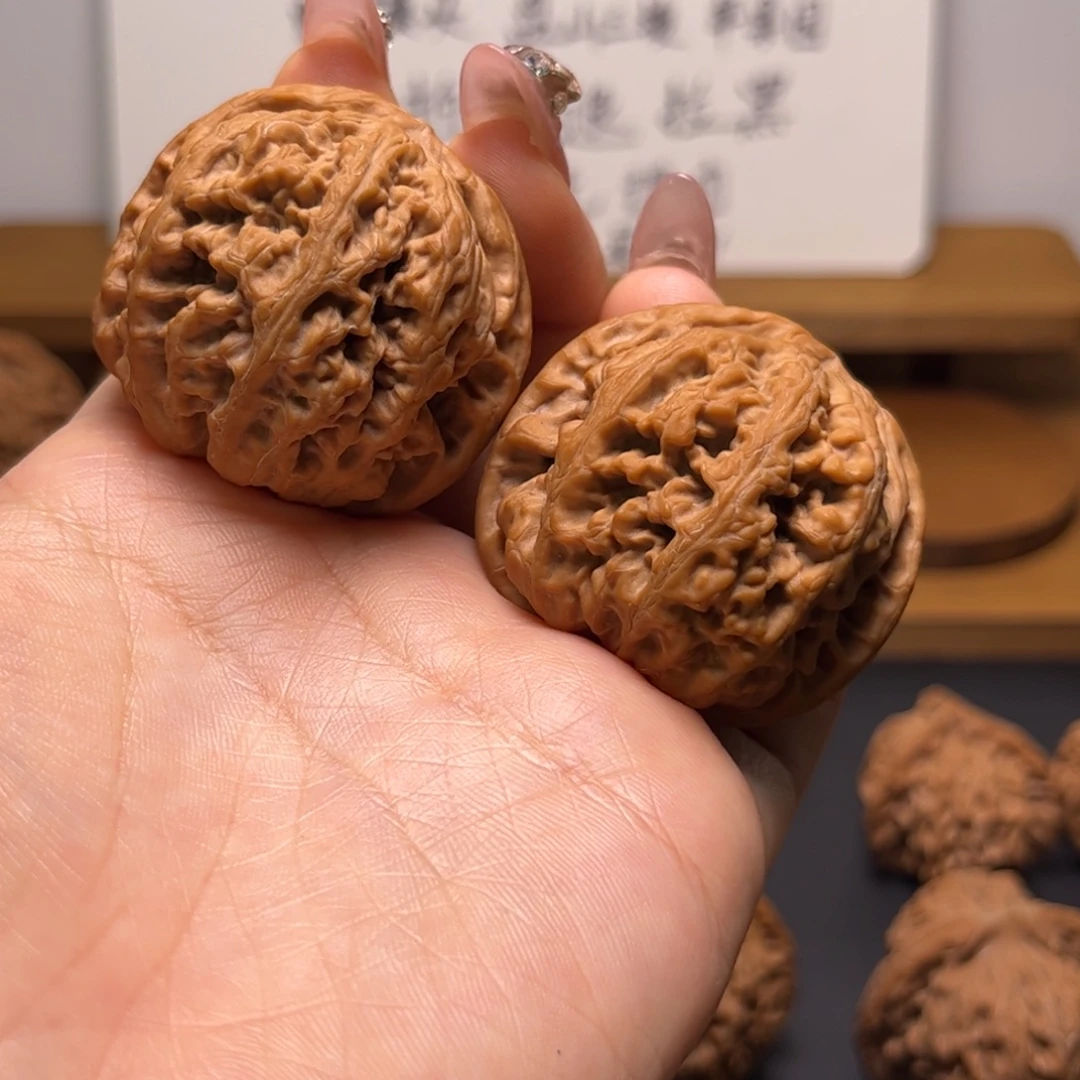 把件文玩核桃大粗筋全42白茬