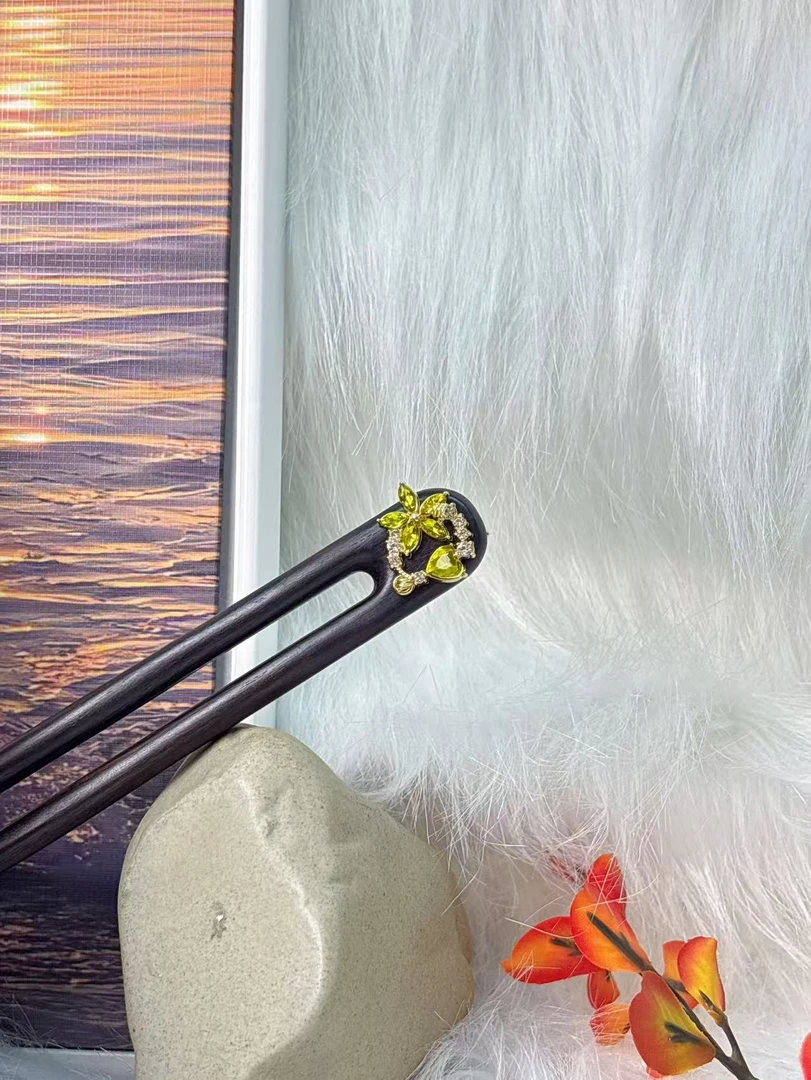 炑歌K112双簪简约气质百搭时尚13公分发簪