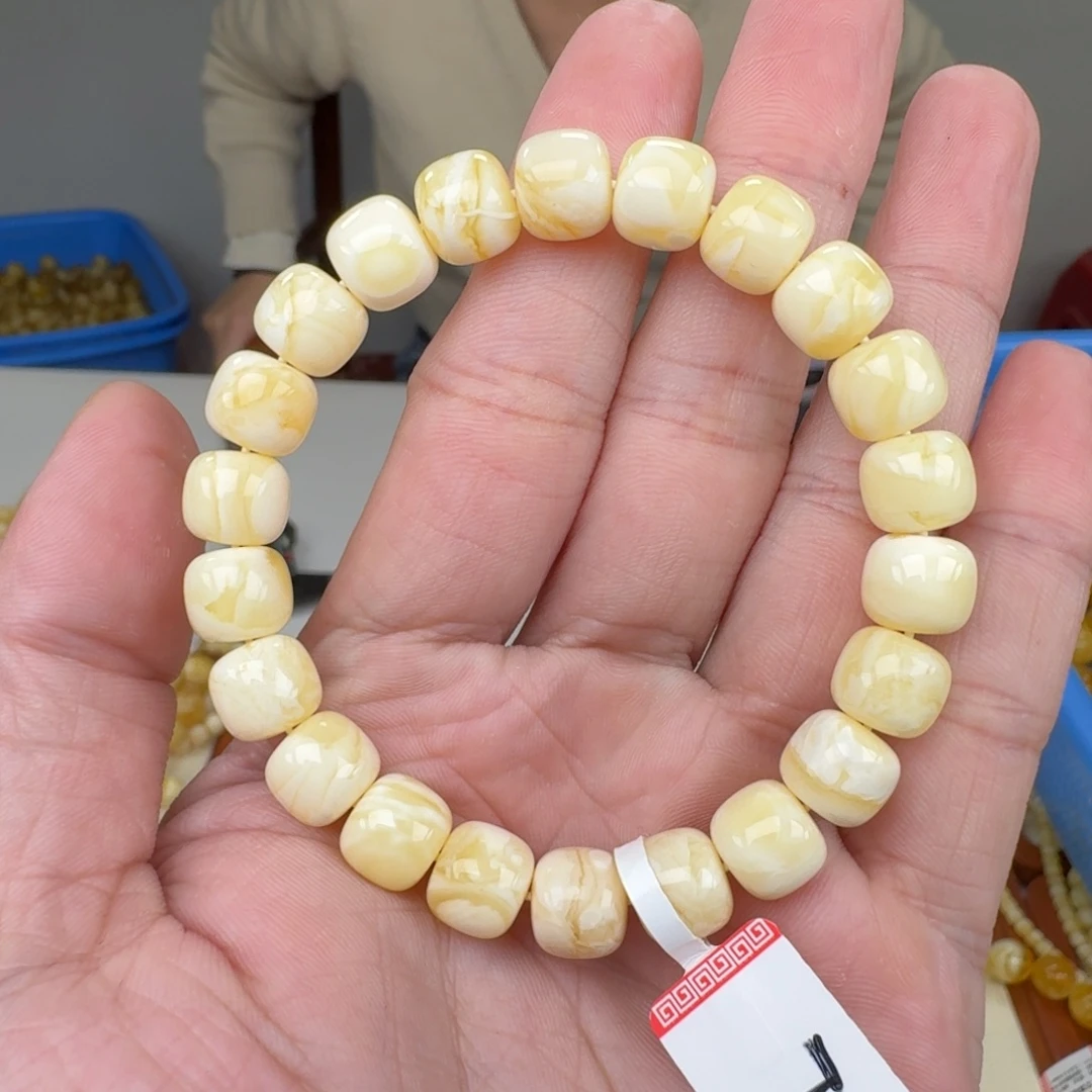 蜜蜡未镶嵌裸石蜜蜡手串