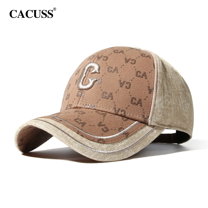 【印迹】Cacuss帽子四季印花刺绣百搭大头围棒球帽户外休闲鸭舌帽