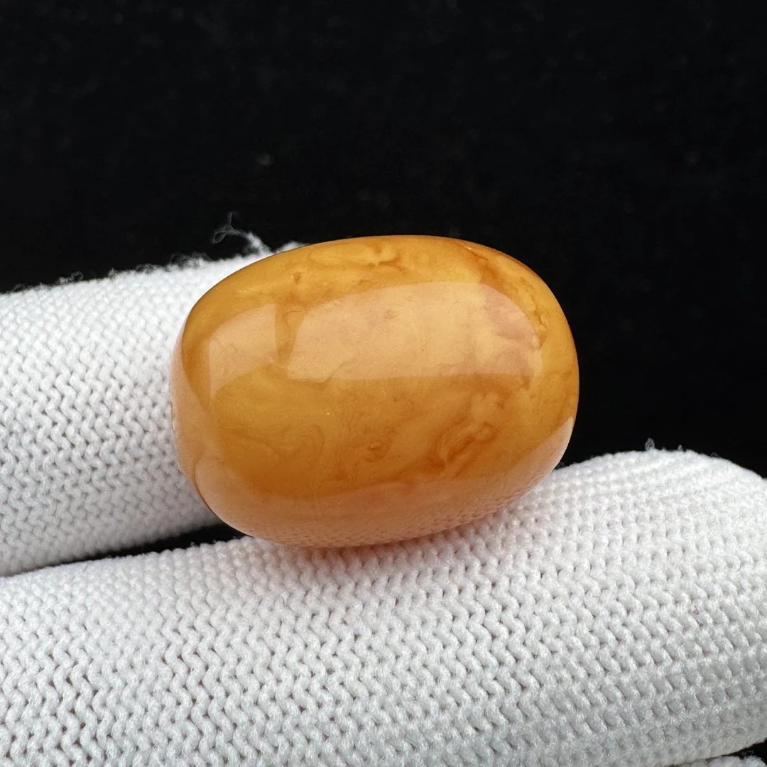 M3458天然原矿俄料蜜蜡 枣珠 16.8*22.4mm支持复检