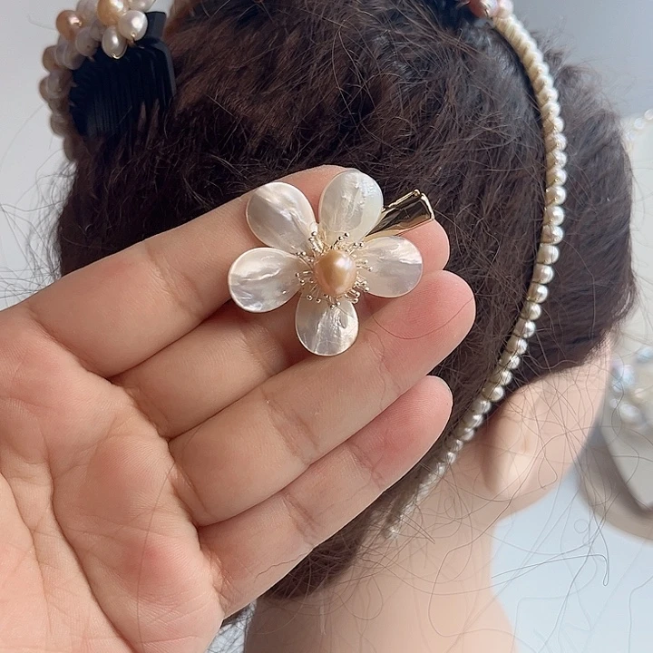 发夹未镶嵌淡水珍珠