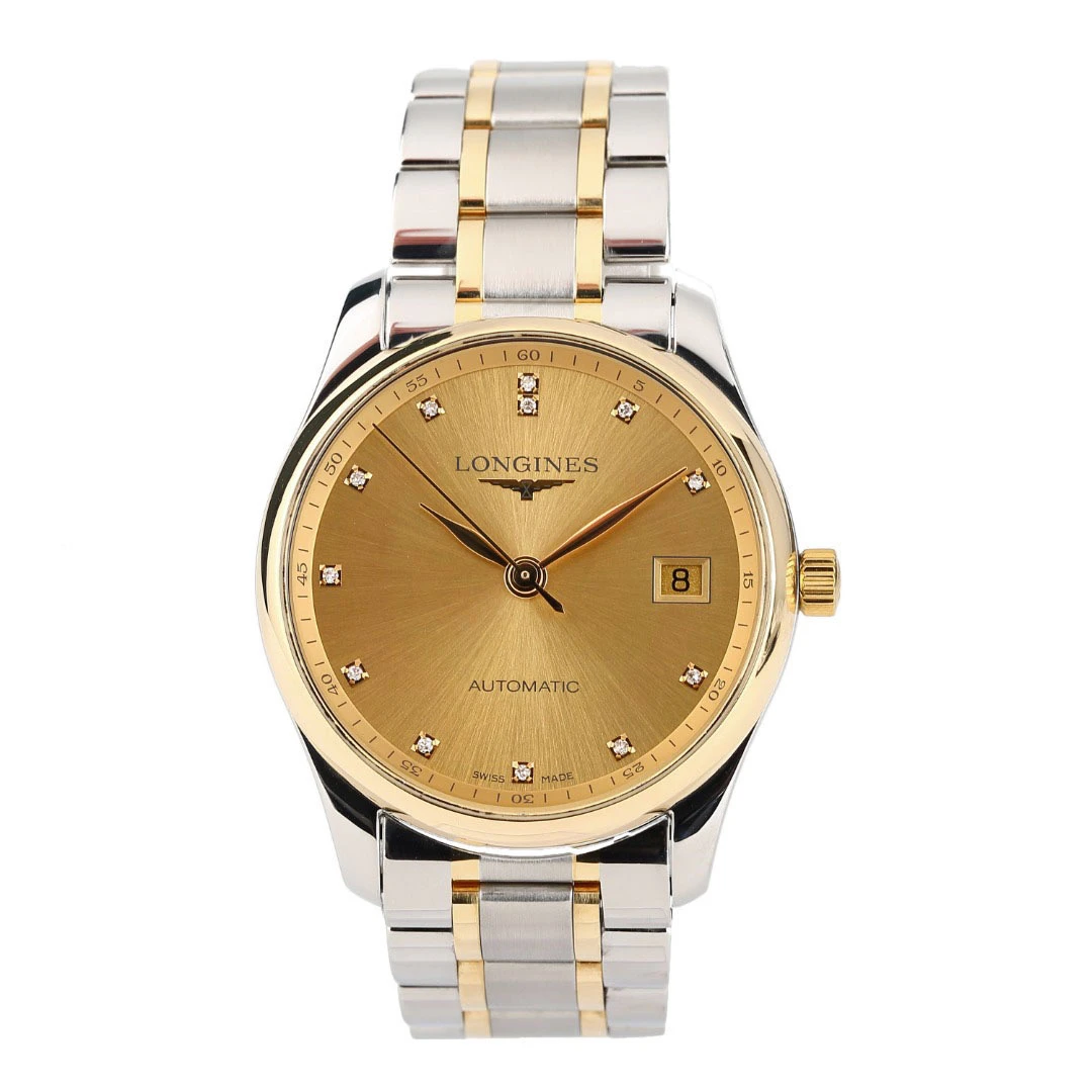 99新 Longines/浪琴 名匠518/机械/金盘钻刻/表径36mm/中性腕表