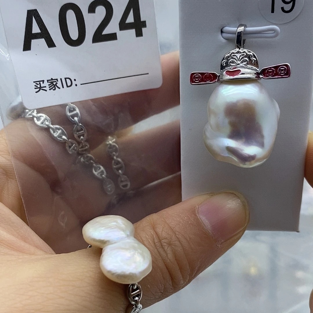 淡水珍珠颈饰钛钢