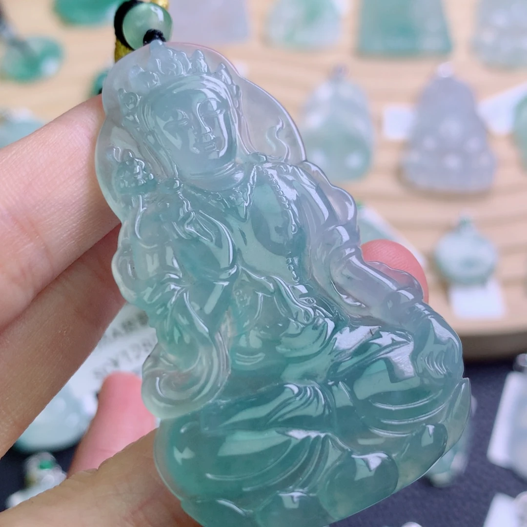 翡翠未镶嵌颈饰吊坠