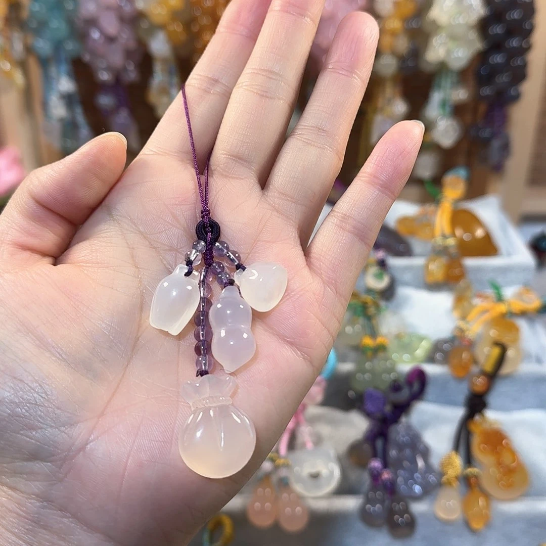 玛瑙/玉髓福利手机挂件通货料子不挑带有包容点未镶嵌