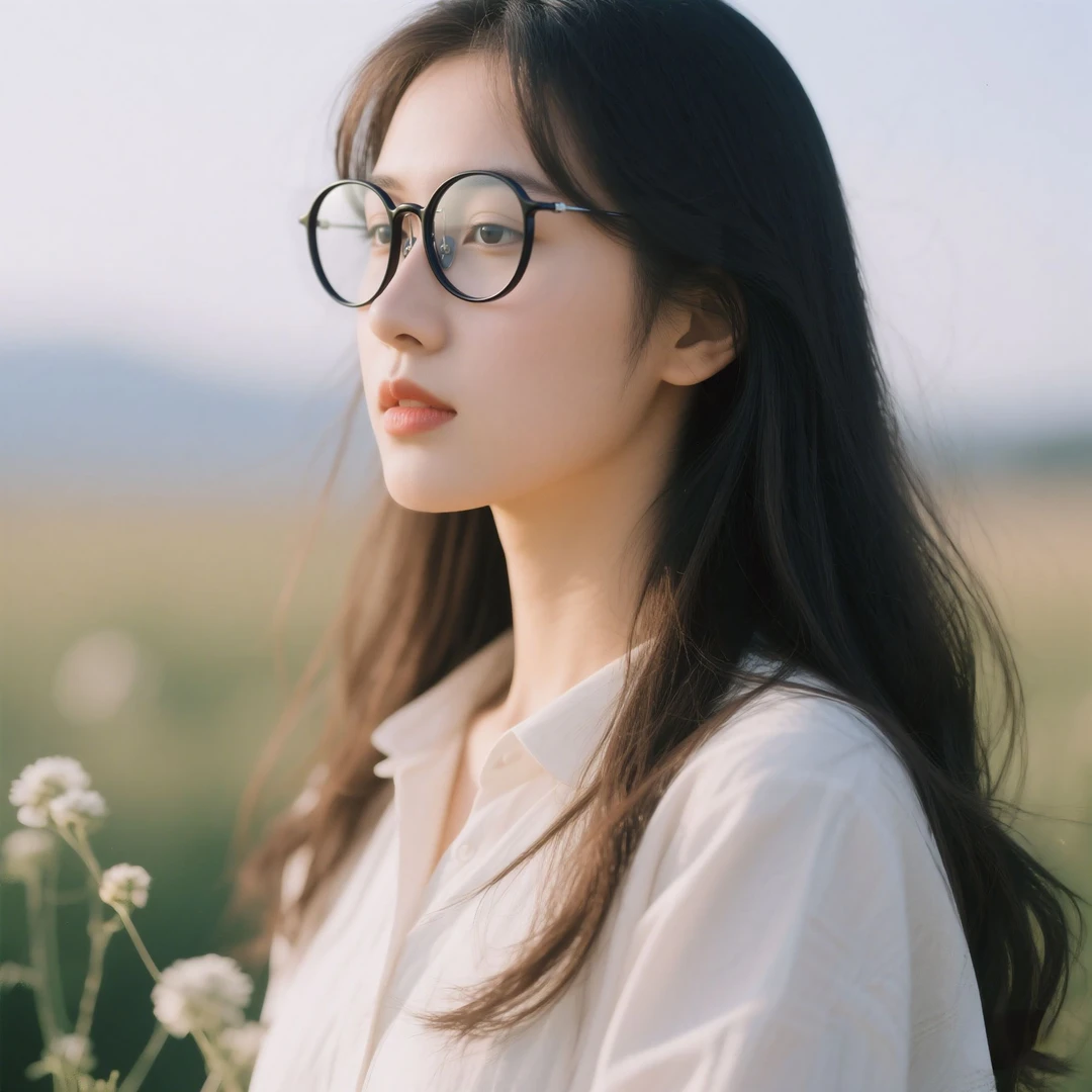 仅7克！超轻钛架眼镜框男女近视可配度数素颜神器圆框长脸显脸短