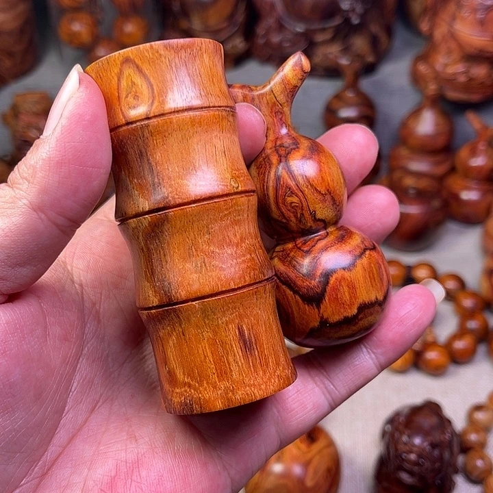 黄花梨/降香黄檀遇**美海南黄花梨油梨工艺品