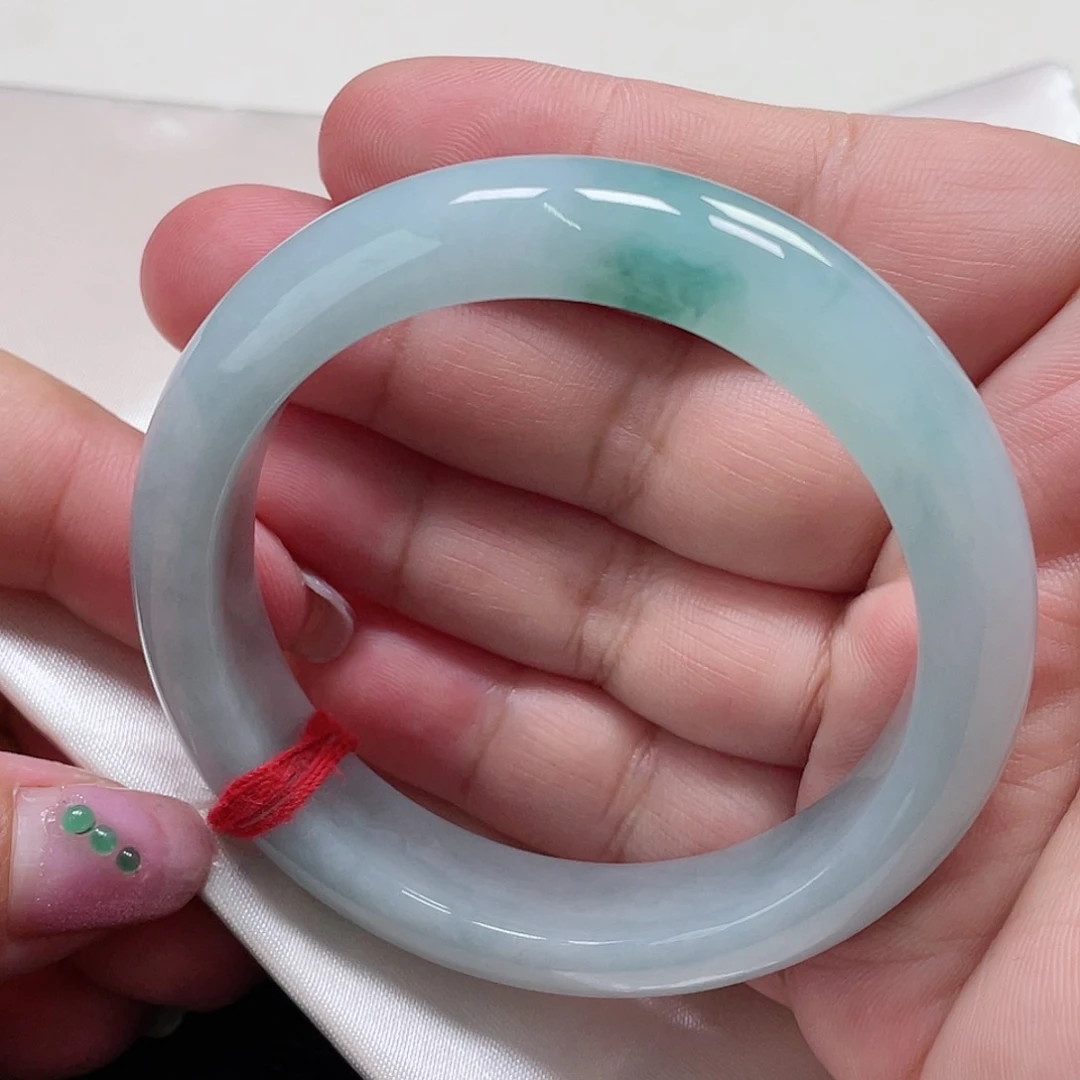 未镶嵌手镯翡翠缅甸翡翠手镯54圈