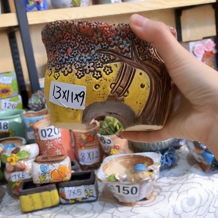 多肉花盆满15包邮