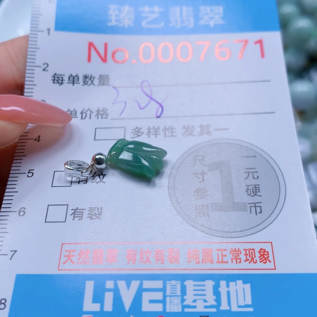 翡翠未镶嵌吊坠(不含链)