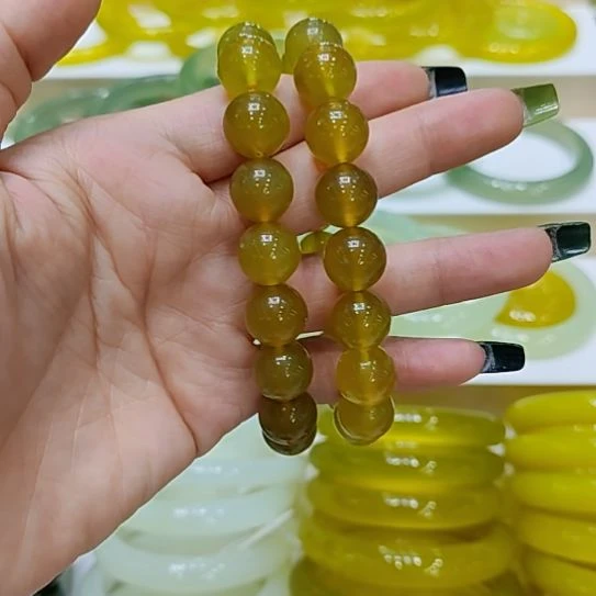 岫玉未镶嵌手链微瑕多样性发货拍一发一
