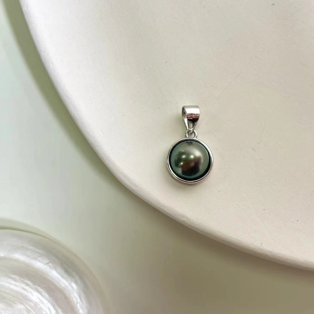 【朵朵推荐】海水大溪地马贝吊坠（不带链子）8-8.5mm多样性发一 简约