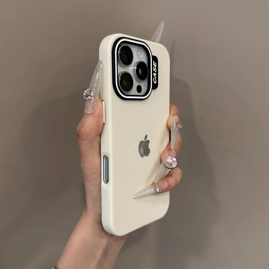 小众简约马卡龙纯色适用苹果17手机壳iPhone15promax个性13/14/12