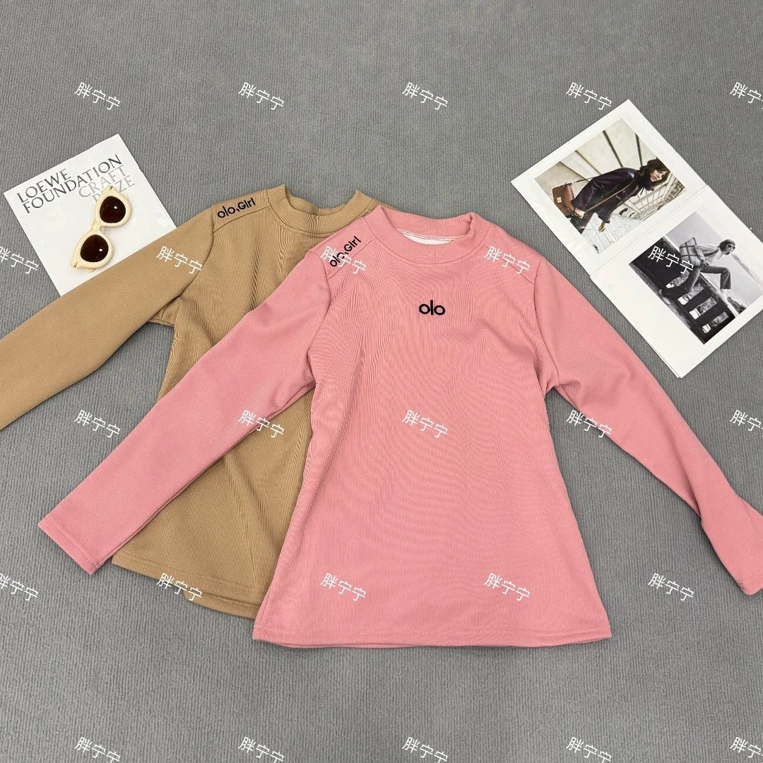 百搭刺绣字母加绒打底卫衣内搭上衣女