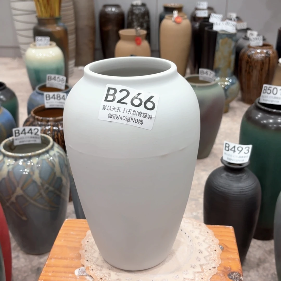 摆件瑕疵266 景德镇陶瓷花瓶高27口9.5