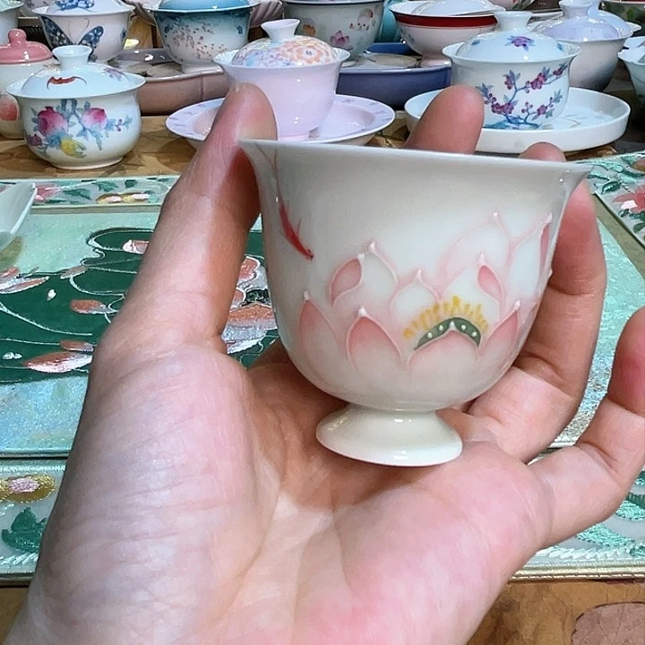 【闪购商品】荷漾鱼影清如茶杯