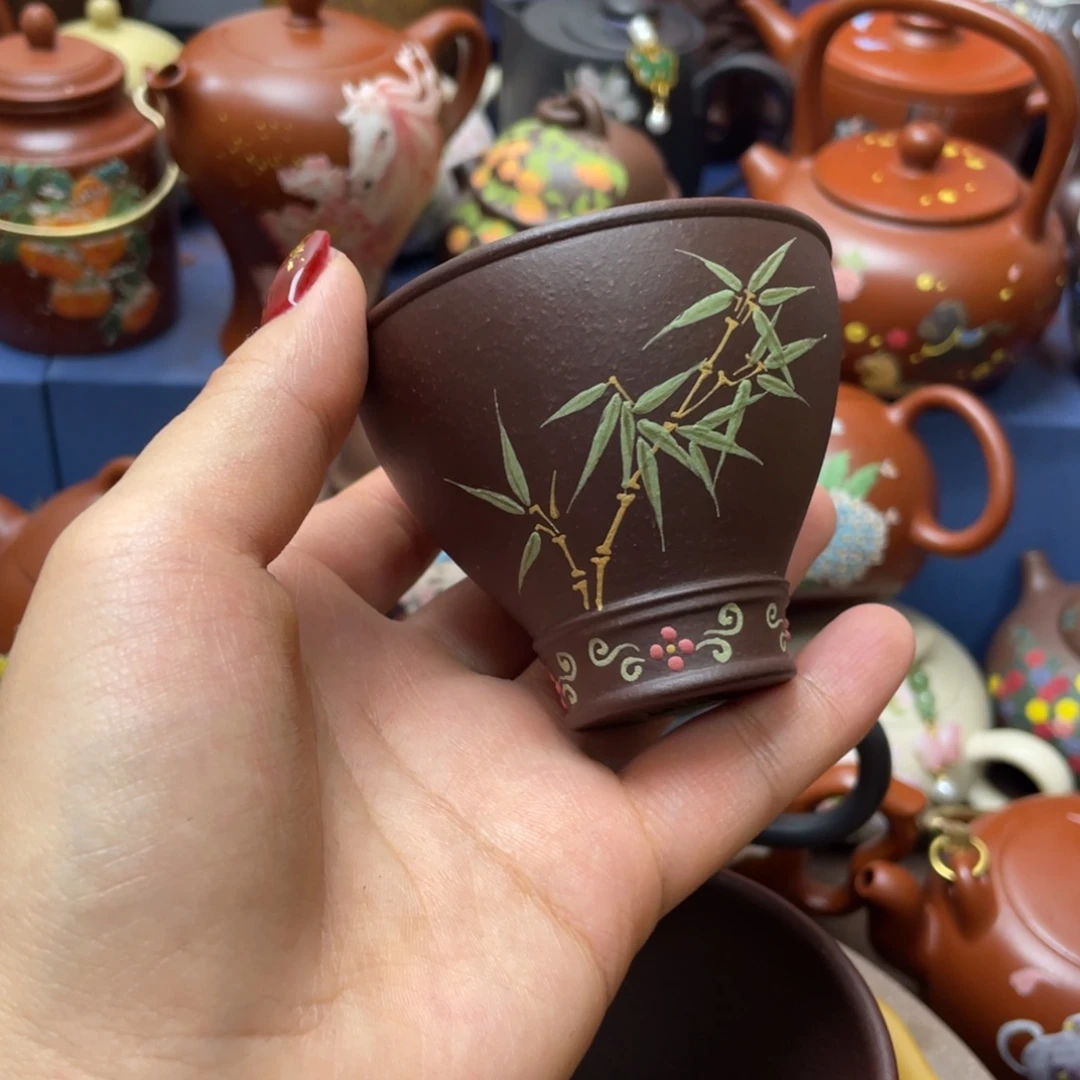 紫砂茶杯紫砂主人杯100cc