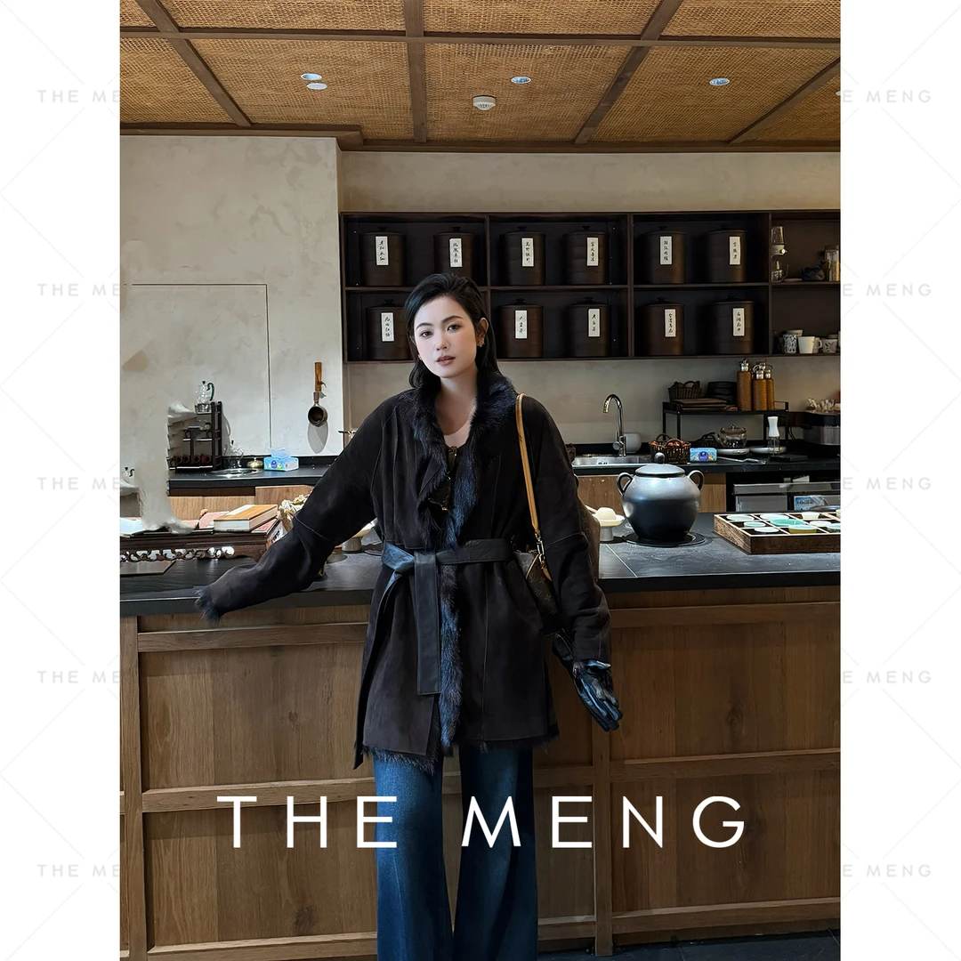 THE MENG【许你耀眼】小山羊至暖至奢毛皮一体皮草#M254A1720 DN