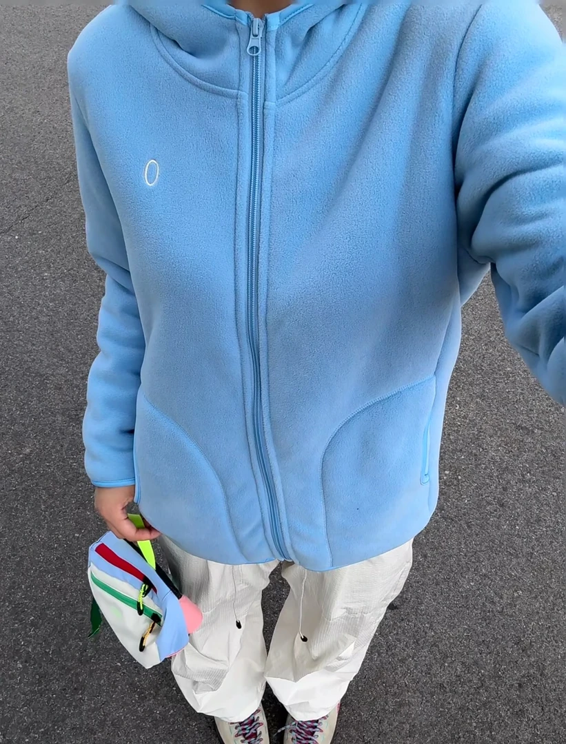 年底清货】情侣款加绒加厚连帽羊羔毛摇粒绒保暖外套