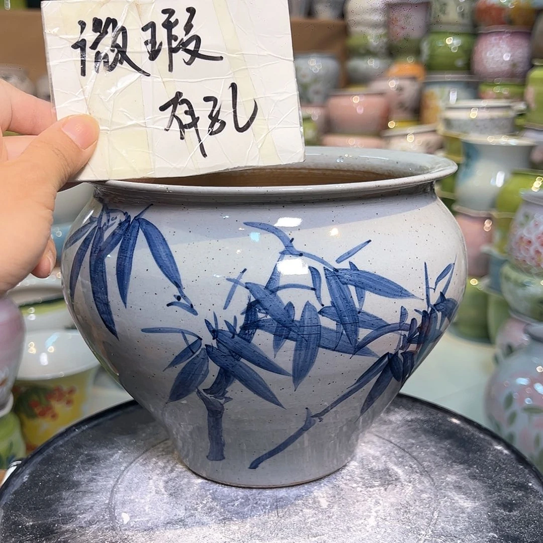 景德镇陶瓷花盆微瑕147