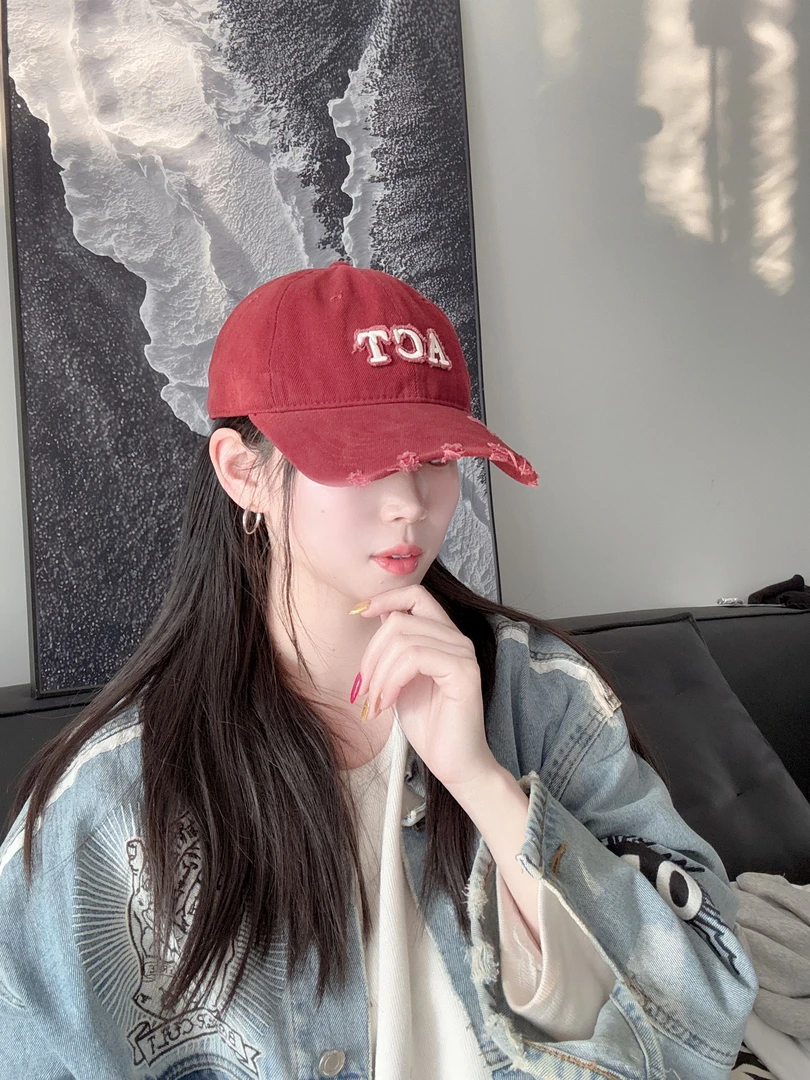 ACT韩版透气软顶显瘦棒球时尚百搭休闲做旧鸭舌户外帽子显脸小ins