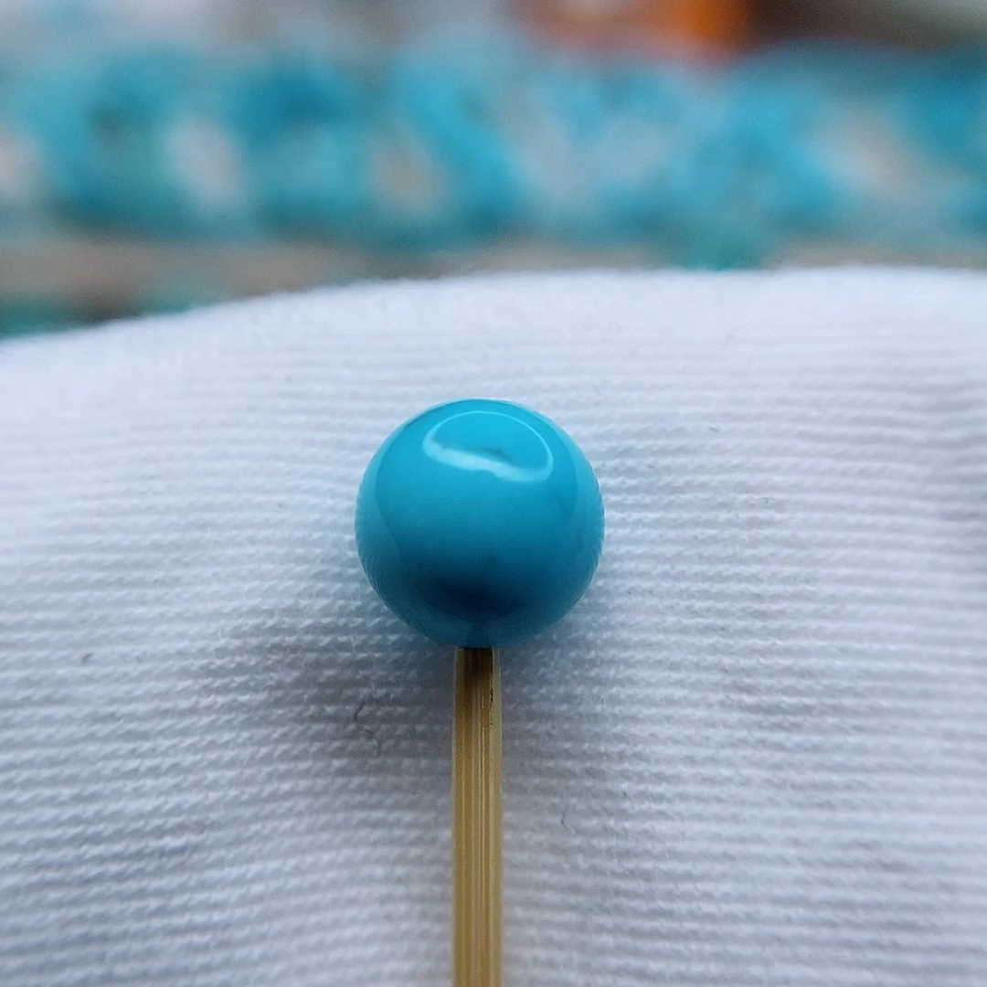 绿松石圆珠7.8未镶嵌