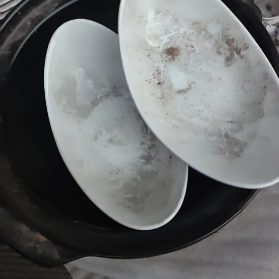 瓷发两个元宝盘子，国营四厂库存