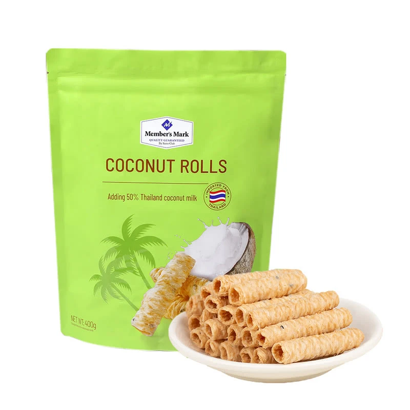 进口椰香脆卷400g
