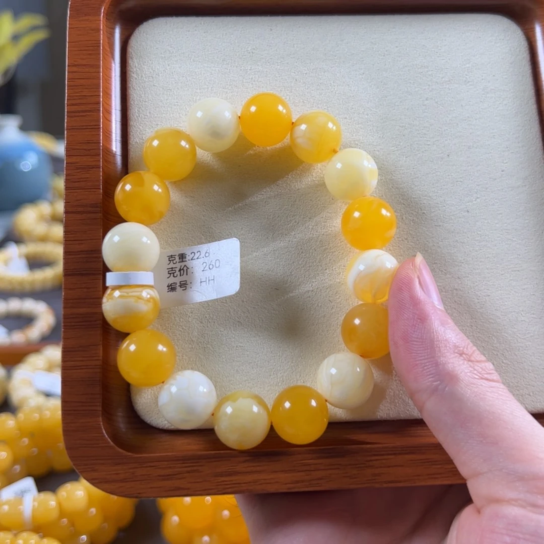 蜜蜡未镶嵌珠宝奇石13mm+焦皮系列多宝hh