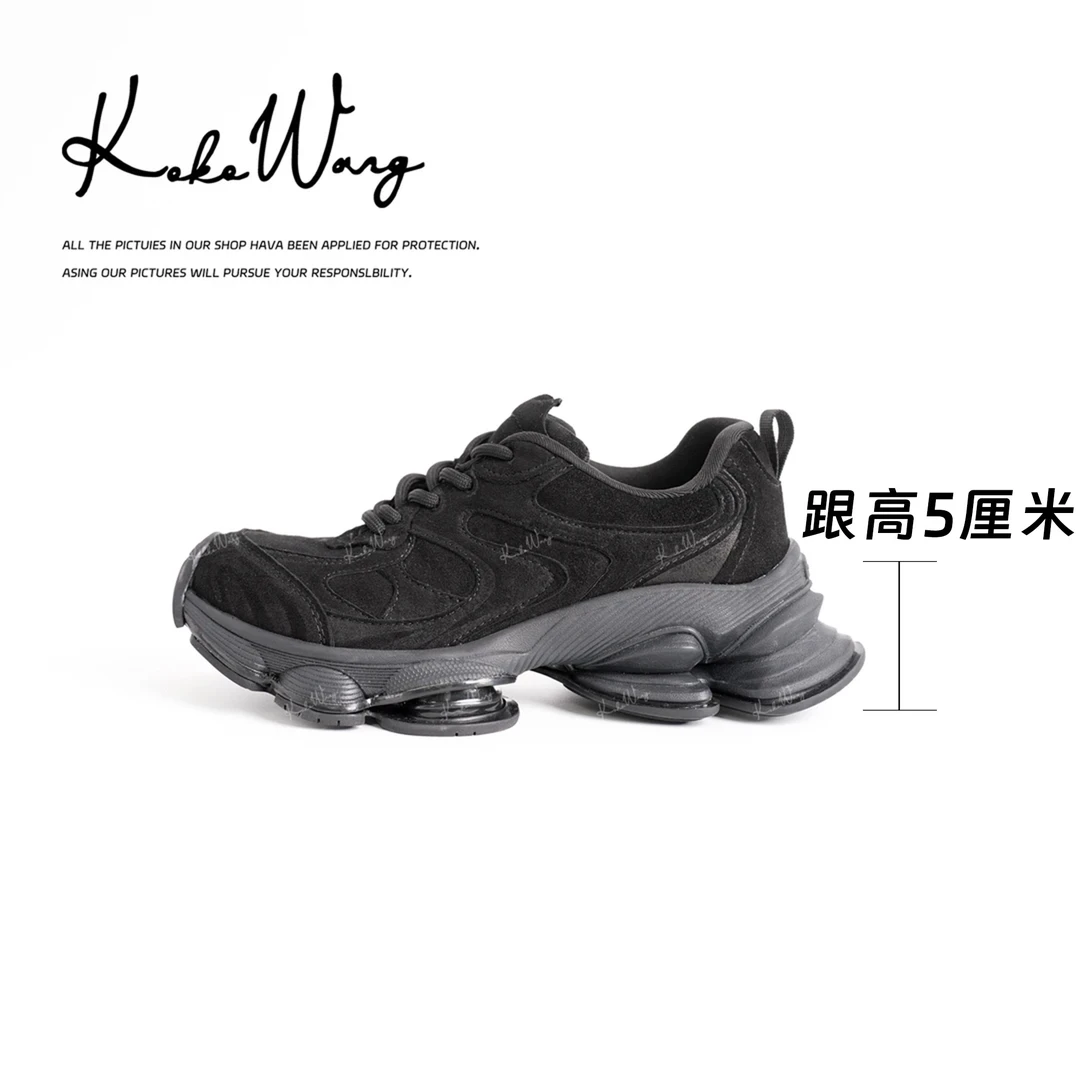 KOKO WANG秋冬新款厚底增高舒适百搭休闲鞋X1515G24X05