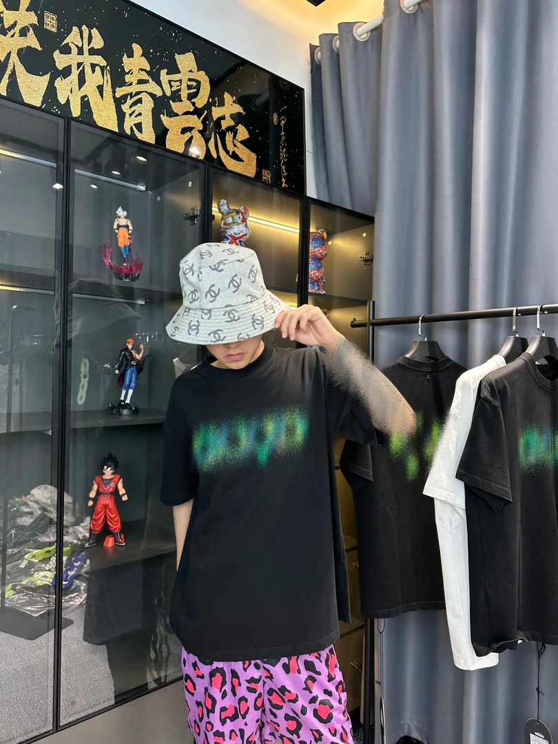 100纯棉款立体绿植地图320克重磅衣服 男女同款 百搭夏季