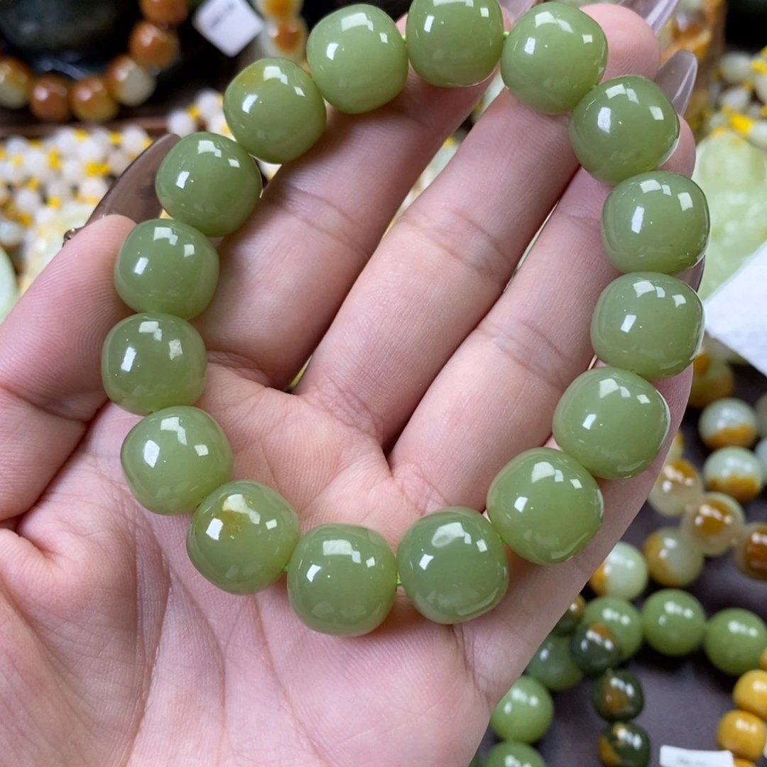 未镶嵌手串透闪石质玉爱**走