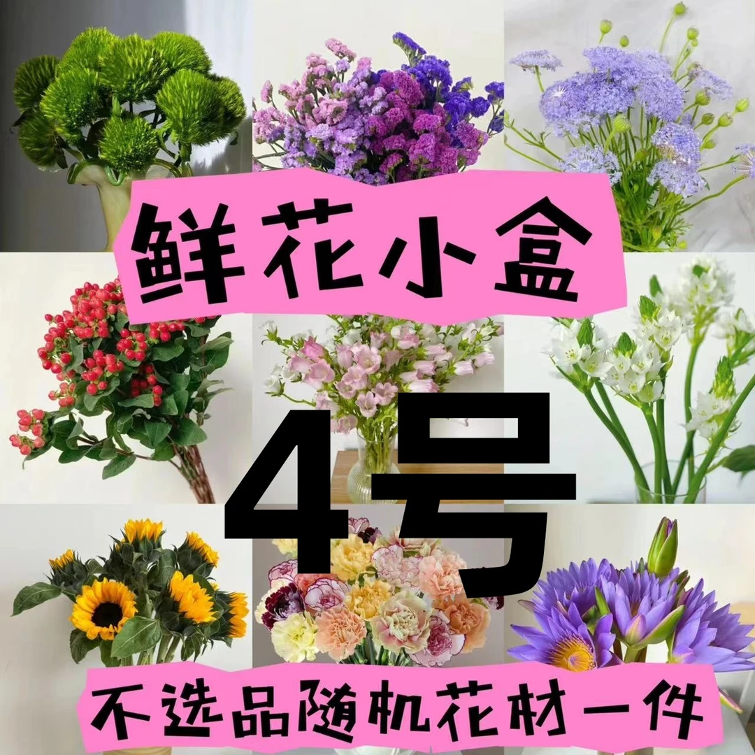 【年宵纳福/不拍保温棉冻坏不售后】【4号】鲜花小盒 两单以上包邮