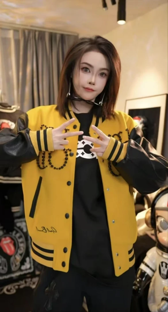 （钱老板）老白同款【黄色棒球服】男女同款