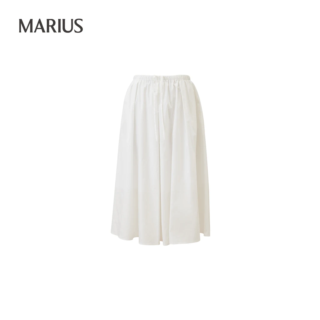 MARIUS“降落伞”经典空气感松弛时髦显瘦舒适透气大A摆伞裙女