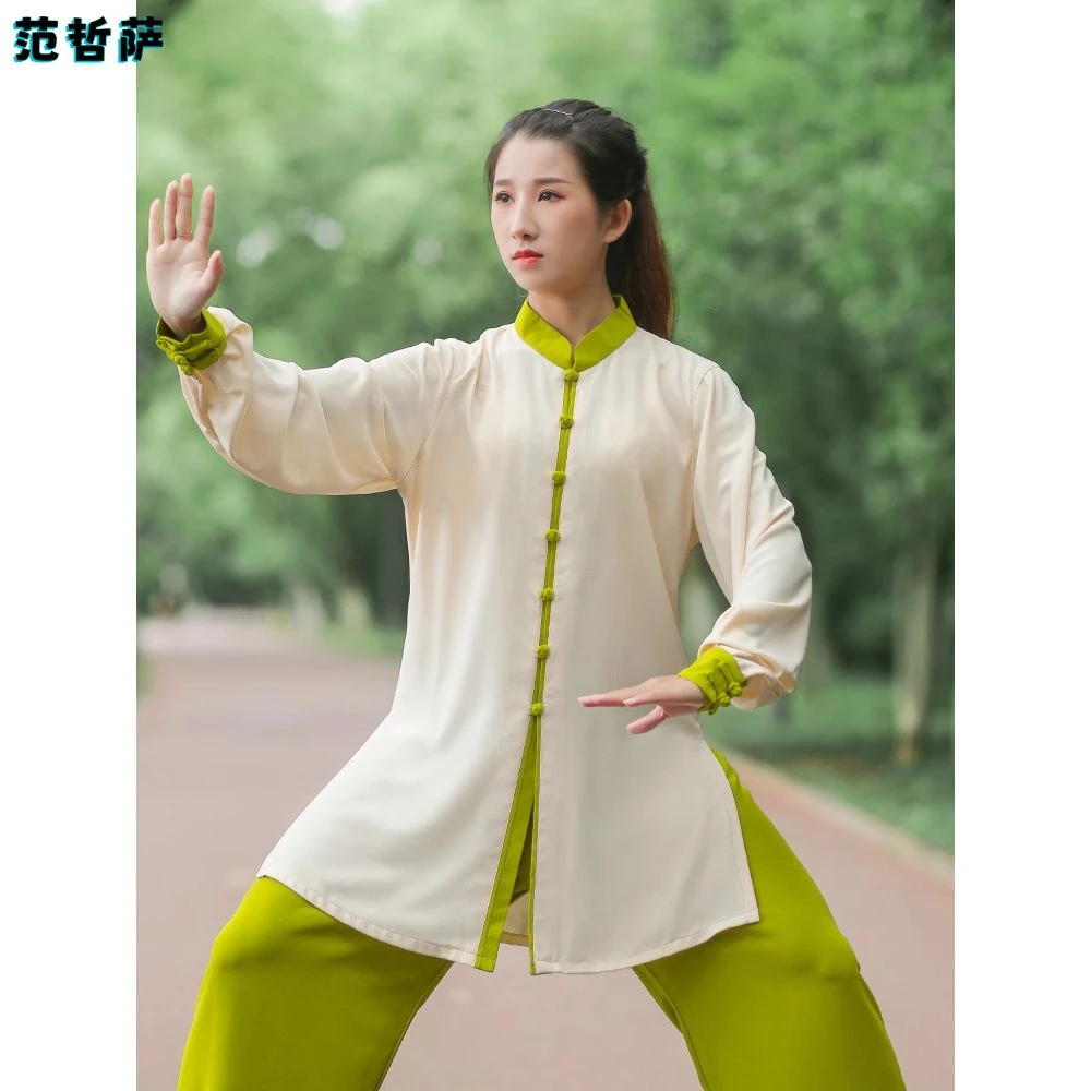 高端太极服女装2025年春秋新款太极拳练功服装秋季修身改良