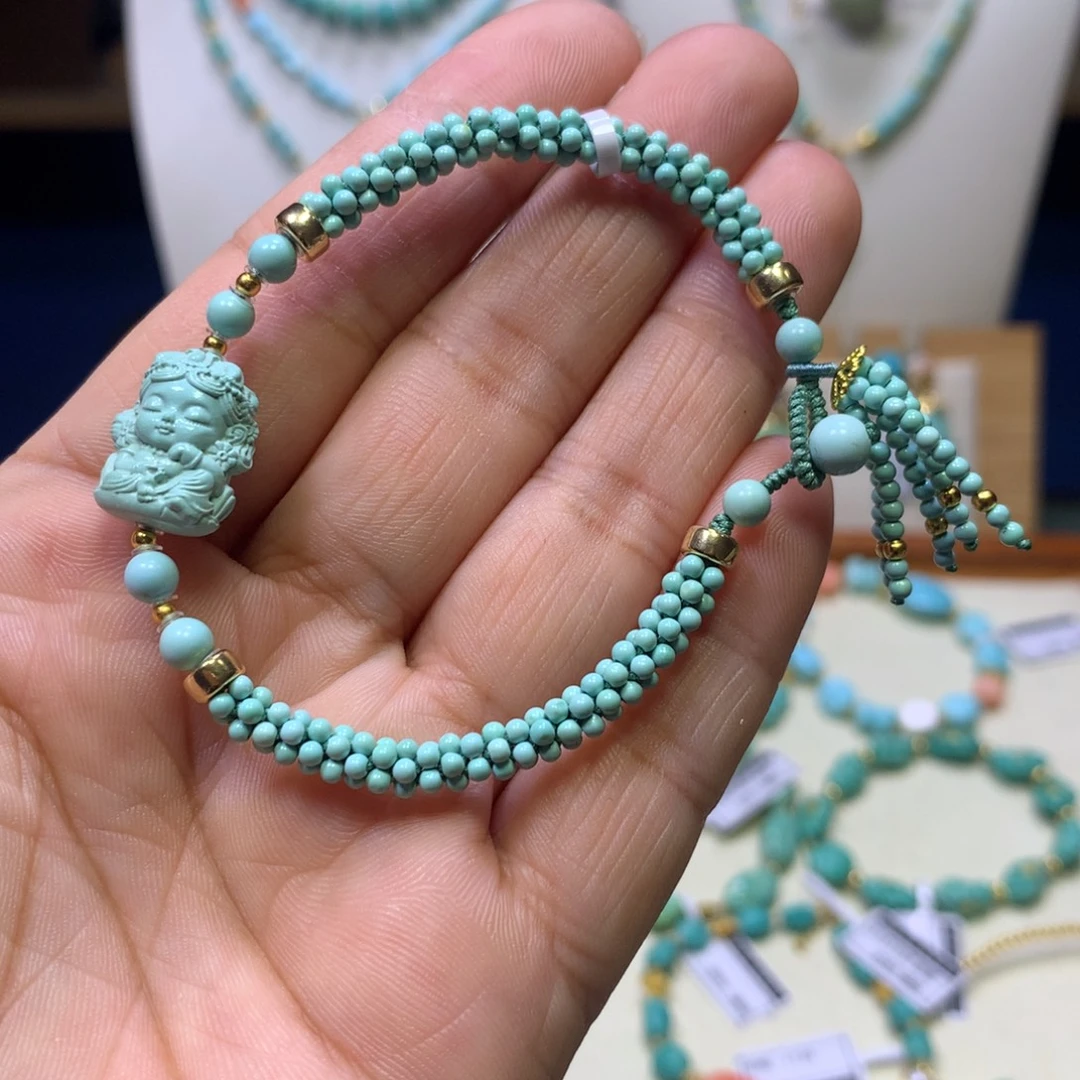 绿松石合金单圈单圈