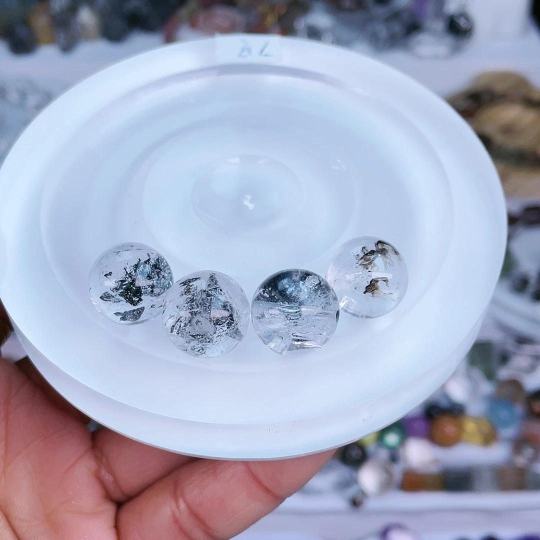 水晶单珠打孔不退不换未镶嵌