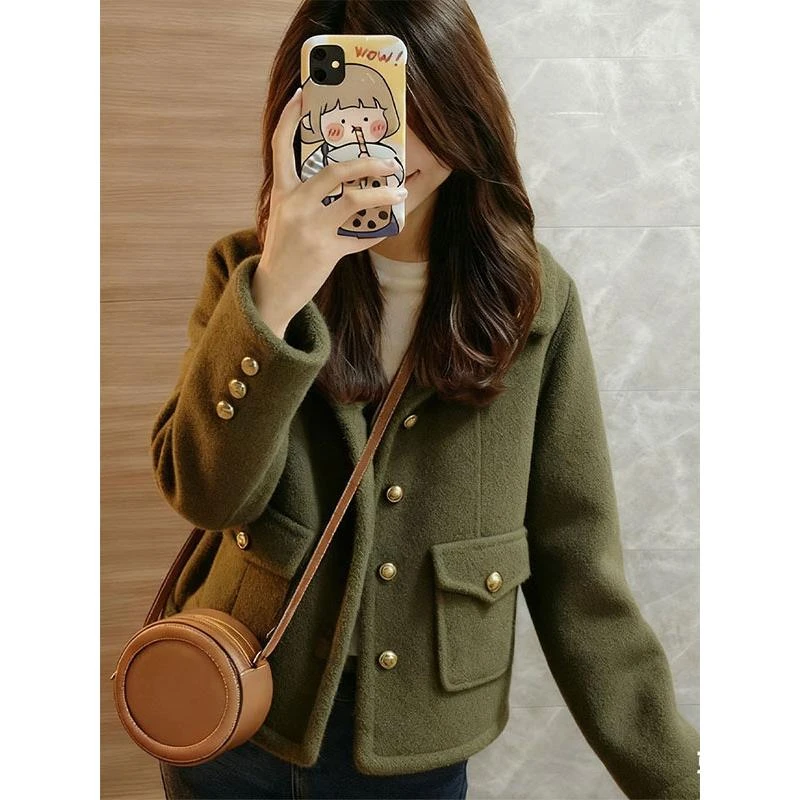 高级感巨好看小香风毛呢外套女2025冬季新款今年流行爆款短款大衣