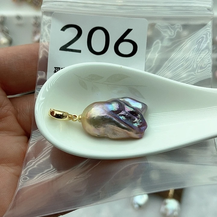 淡水珍珠颈饰银S925镶嵌