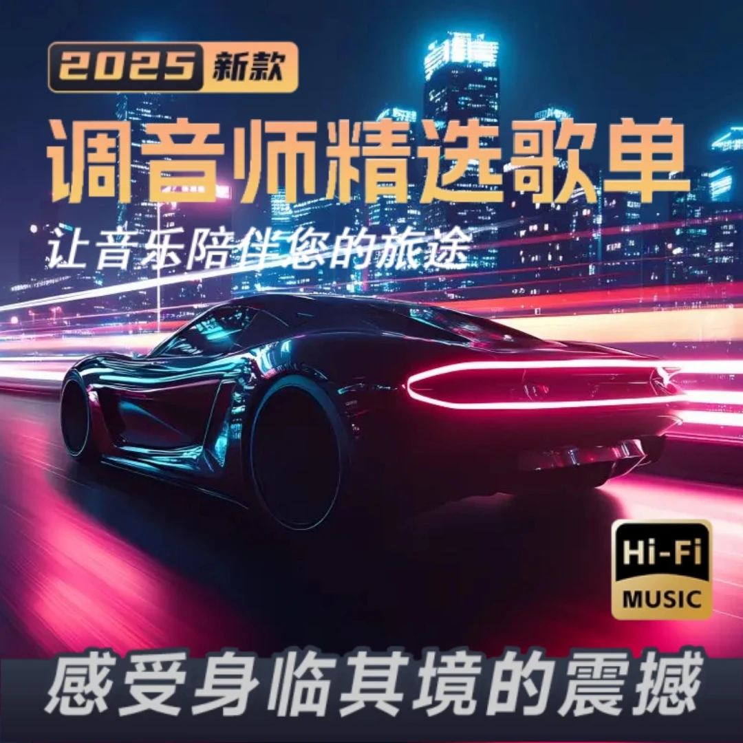 【2025全新款】正版母带 精选歌单 黑胶芯片 无损音质 车载音乐U盘