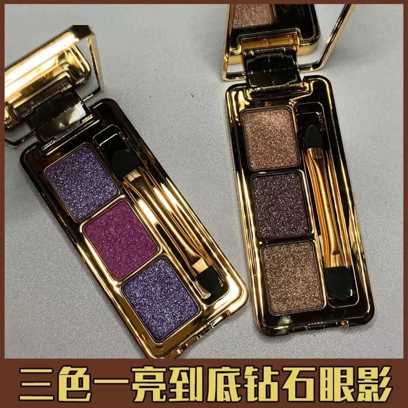 维妮小熊三色眼影珠光钻石闪亮一闪到底大地色学生超闪土豆泥修容