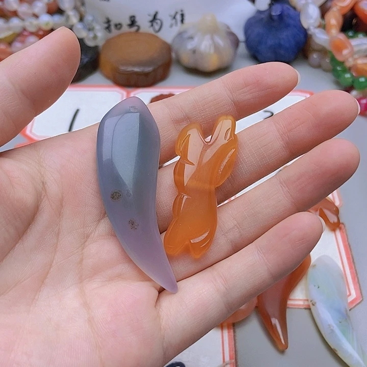 【闪购商品】未镶嵌玛瑙/玉髓珠宝半成品流**窝