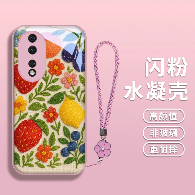 针织风格适用华为荣耀80手机壳honor80pro防摔80se女款高级80GT水