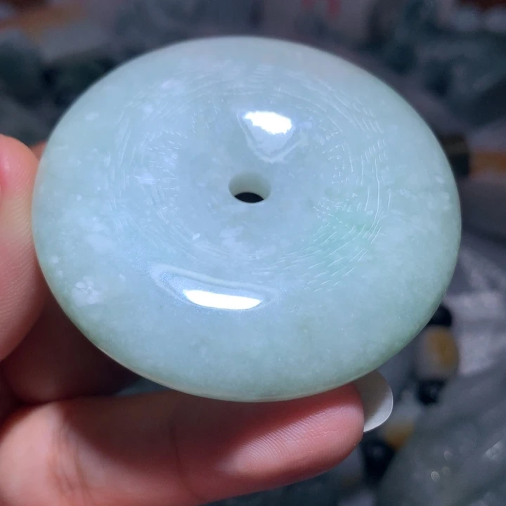 翡翠未镶嵌颈饰保真天然A货翡翠