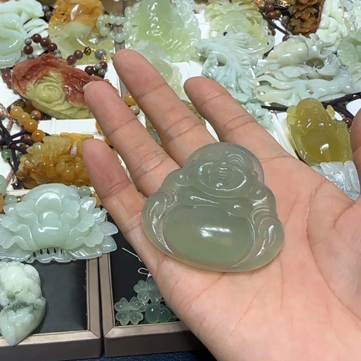 蛇纹石玉未镶嵌吊坠用****5