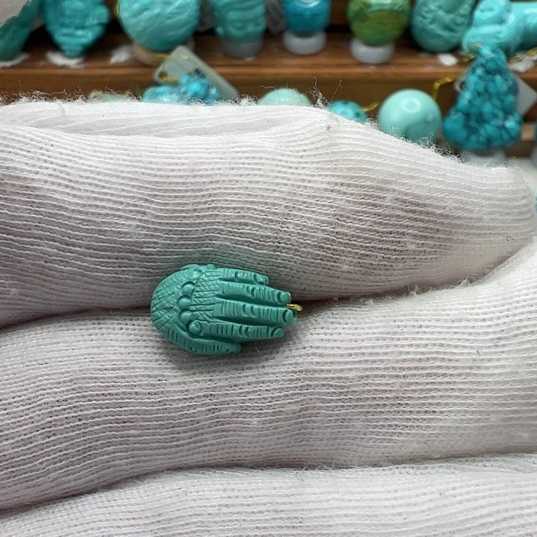 绿松石佛手 未镶嵌