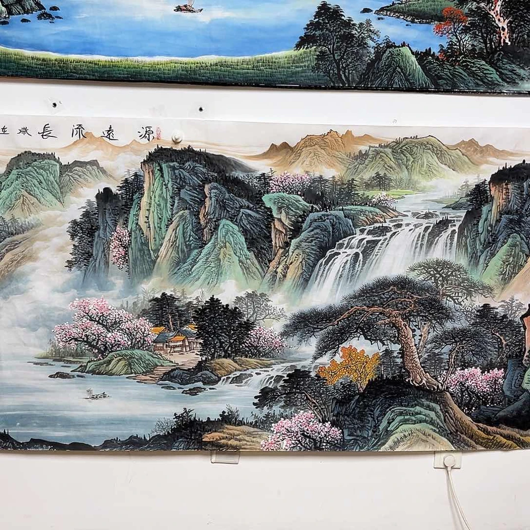 吉***意国画2.4米长的源远流长